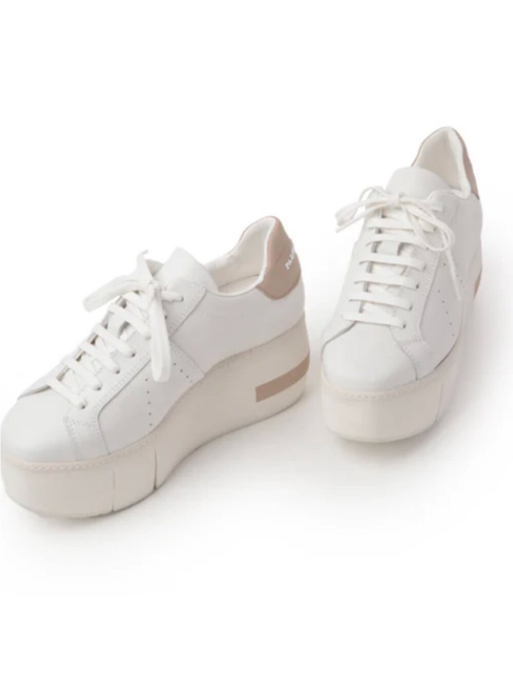 Paloma Barceló Platform Sneakers
Leather Beige Tan Lace Up Size 7